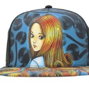 lUzumaki Junji‎ Ito Medusa Curls Flatbill Snapback Hat Anime Mangae